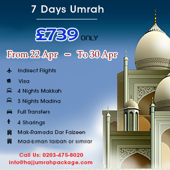 7 Days Umrah Packages in April