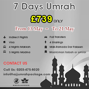 7 Days Umrah Packages in May